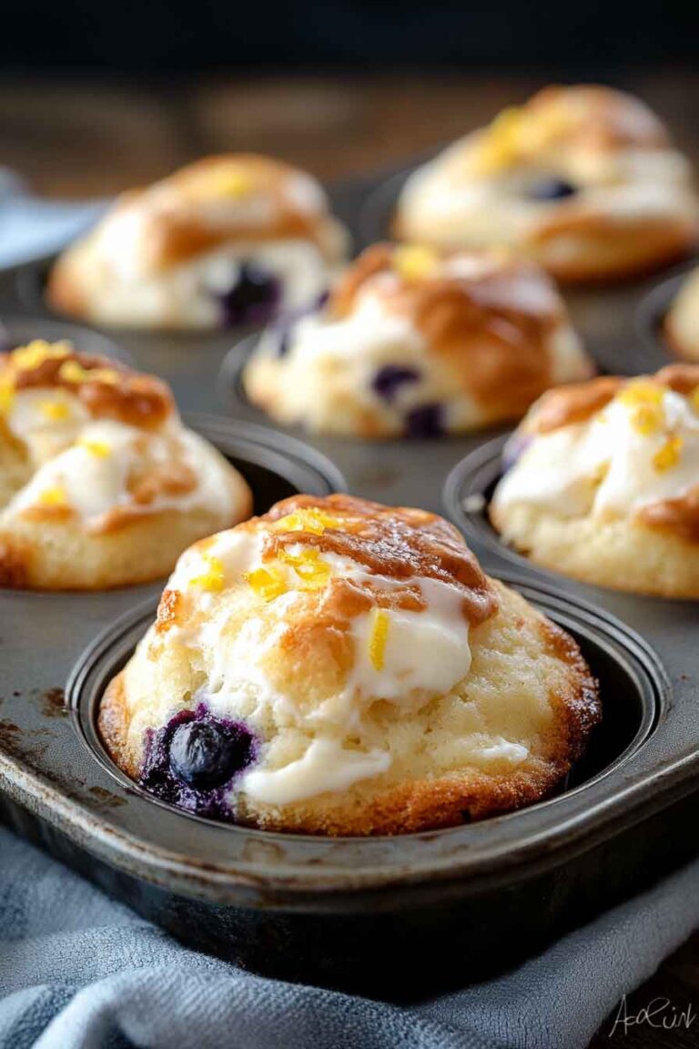 Blueberry Lemon Cream Cheese Muffins
