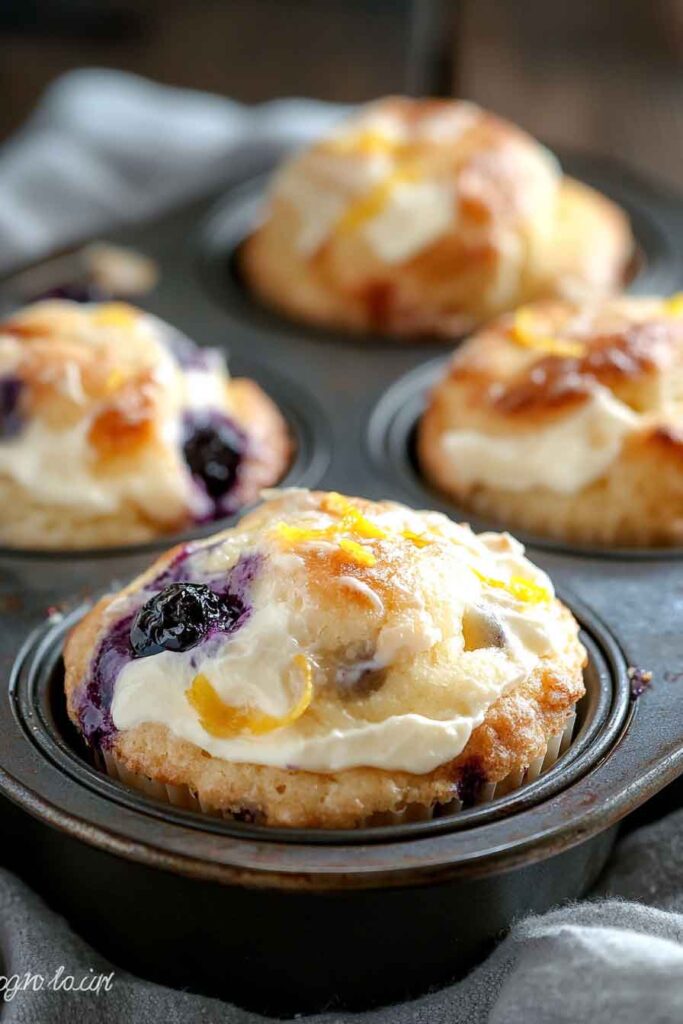 Lemon Glaze for Blueberry Lemon Cream Cheese Muffins