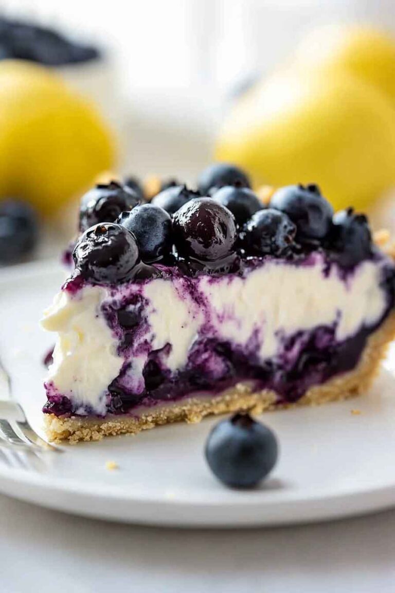 Blueberry Lemon Cream Pie