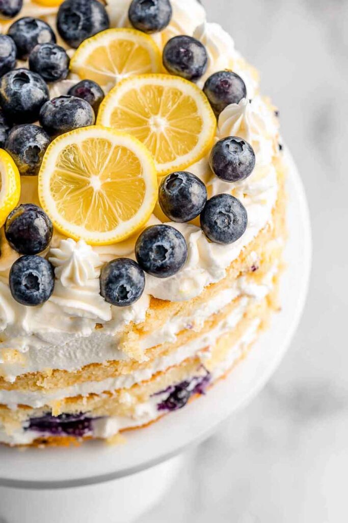 Blueberry Lemon Layer Cake