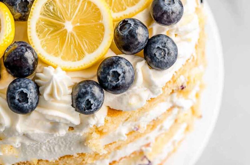 Blueberry Lemon Layer Cake