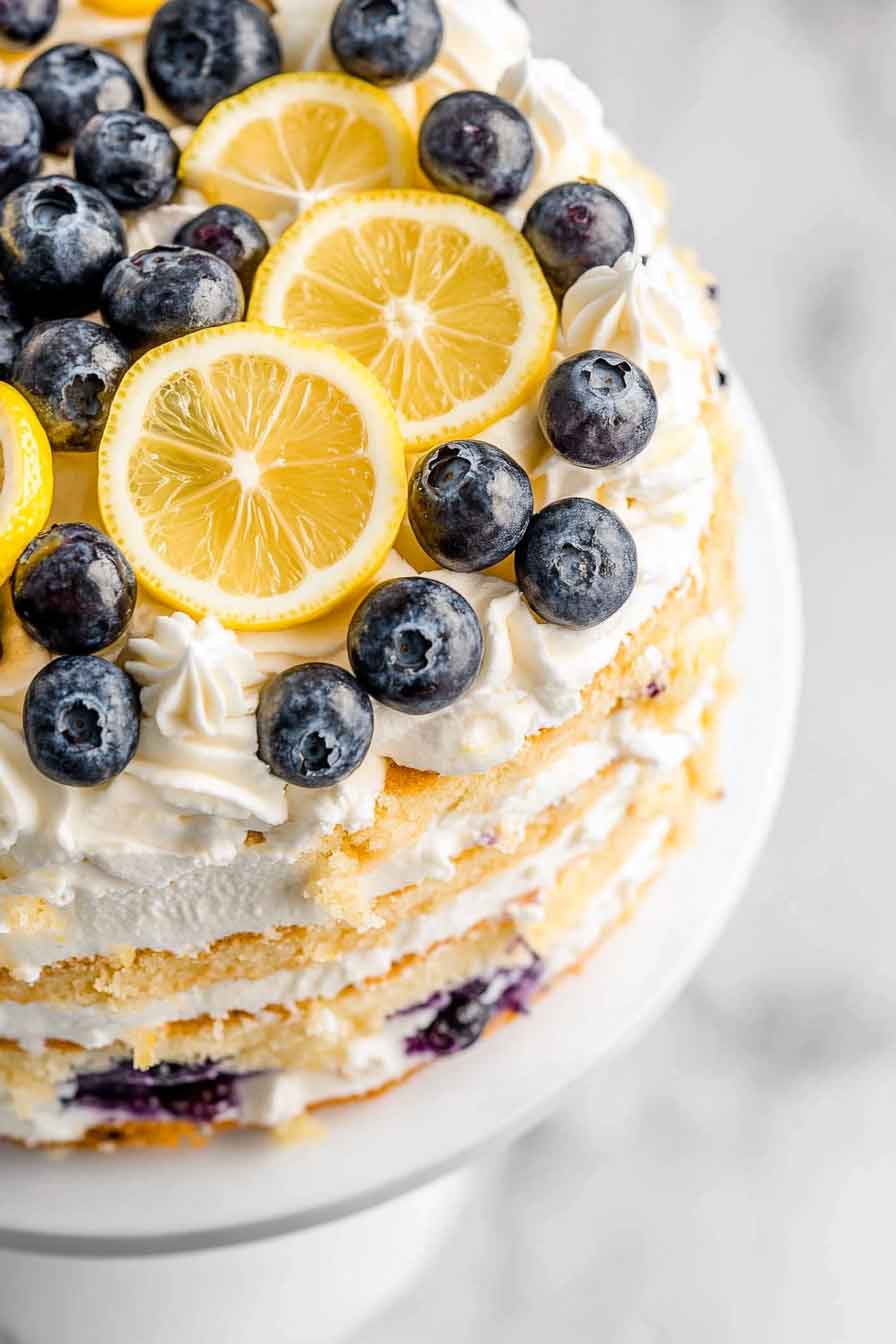 Blueberry Lemon Layer Cake