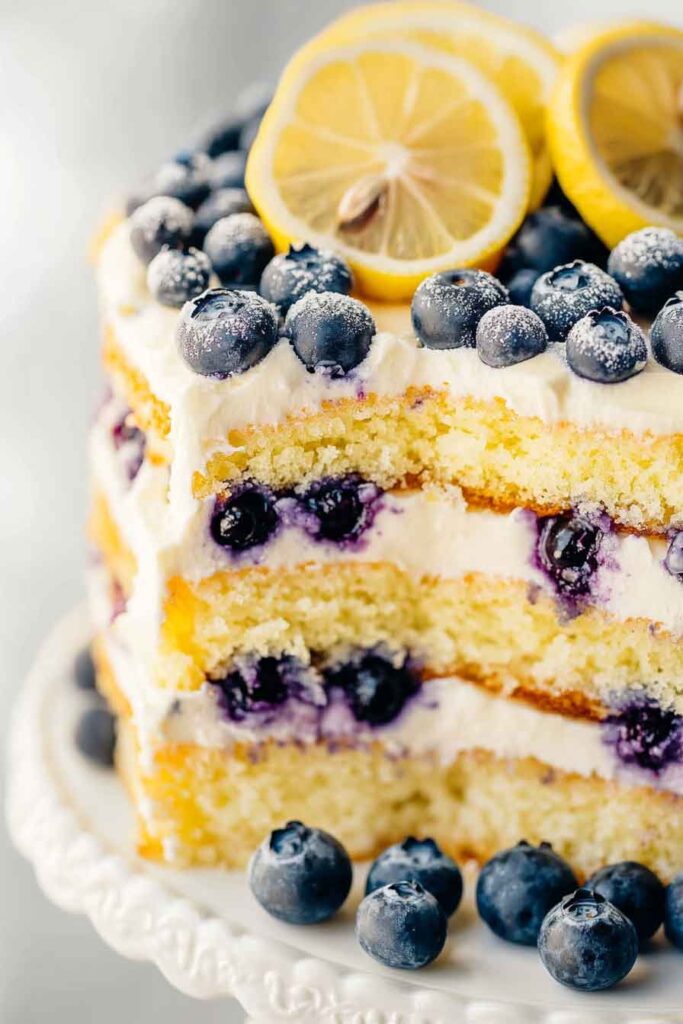 Ingredients for Blueberry Lemon Cake
