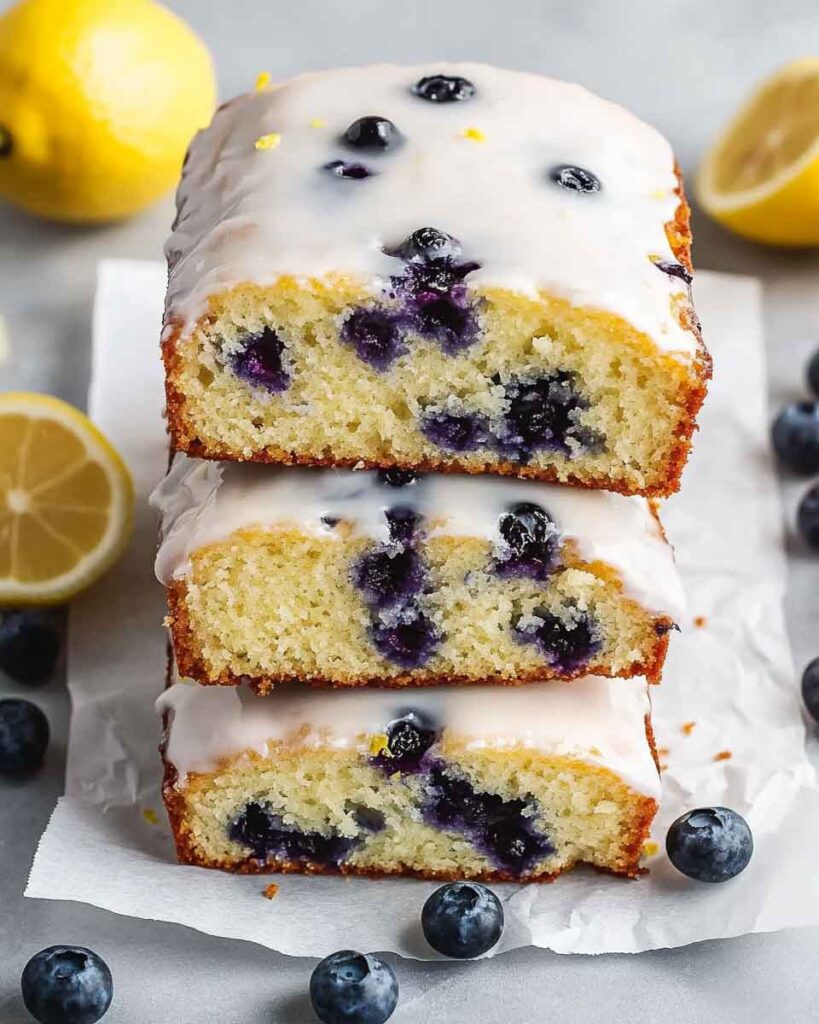 How to Serve Blueberry Lemon Pound Cake