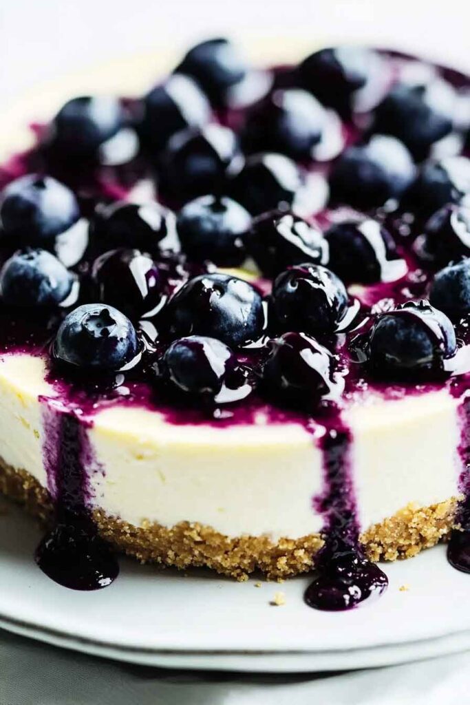How to Serve Blueberry Lime Cheesecake