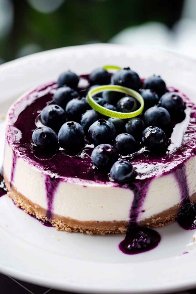 Blueberry Lime Cheesecake