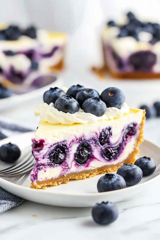 Step-by-Step Instructions for Blueberry Swirl Cheesecake
