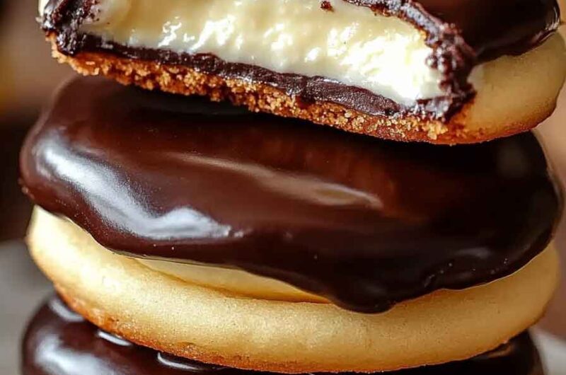 Boston Cream Pie Cookies