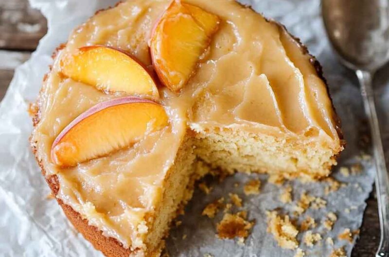 Brown Sugar Peach Cake Recipe