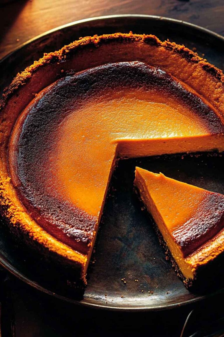Burnt Basque Pumpkin Cheesecake