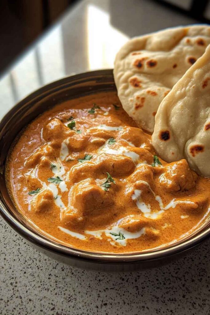 How to Serve Butter Chicken & Garlic Naan