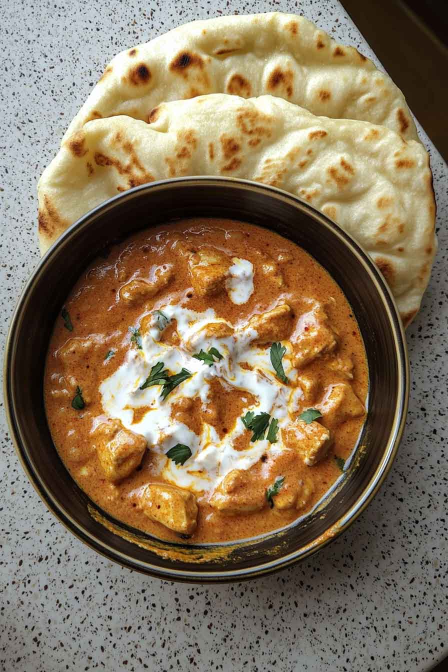 Butter Chicken & Garlic Naan