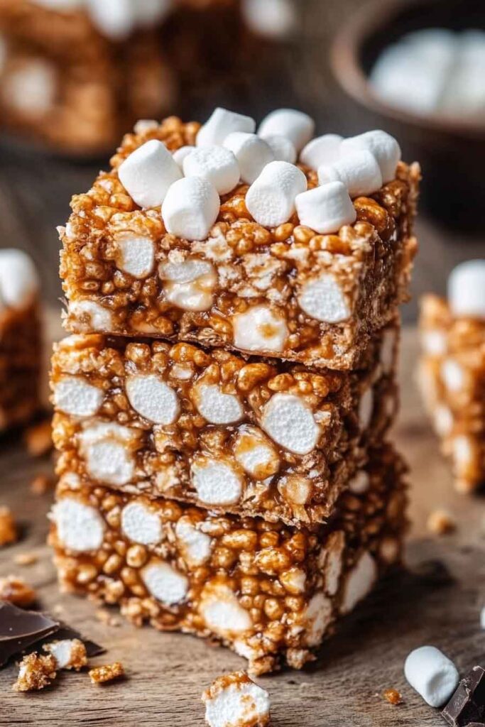 How to Serve and Store Campfire Crunch Krispie Bars