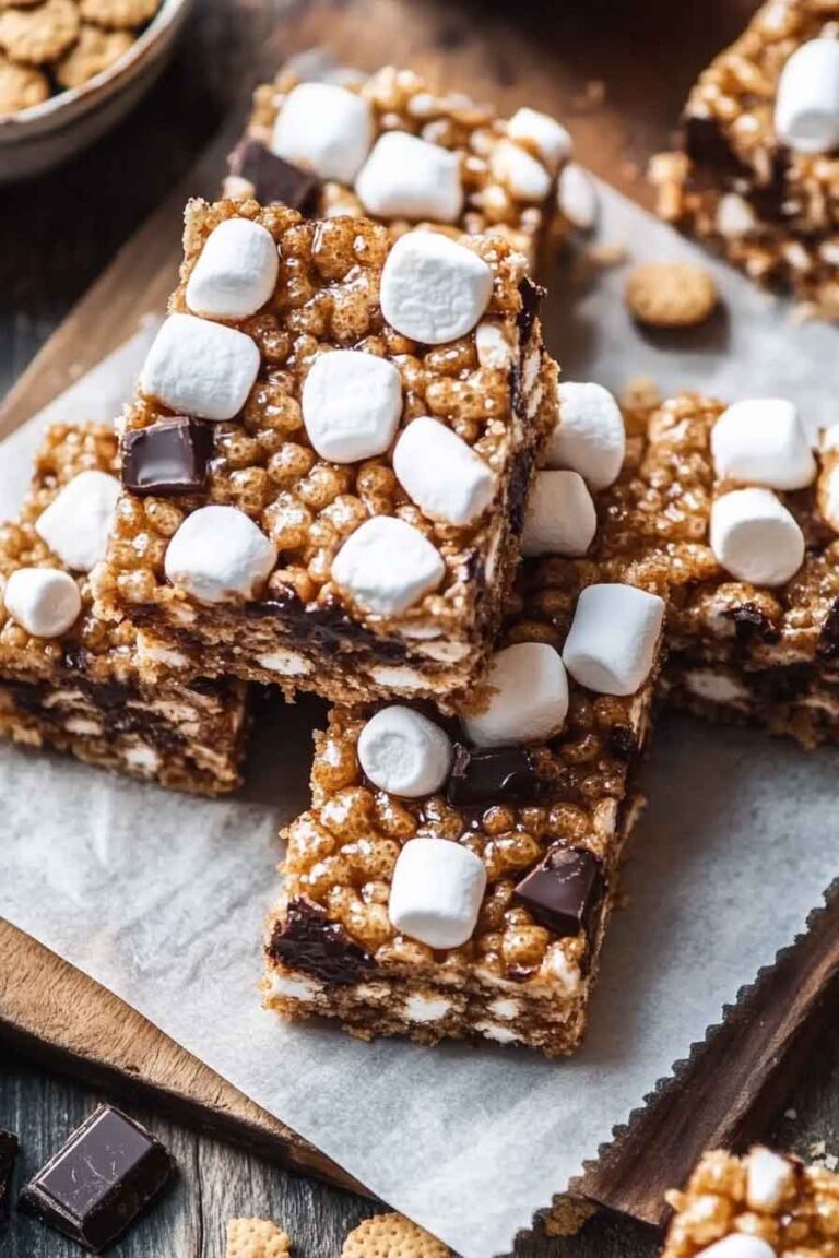 Campfire Crunch Krispie Bars