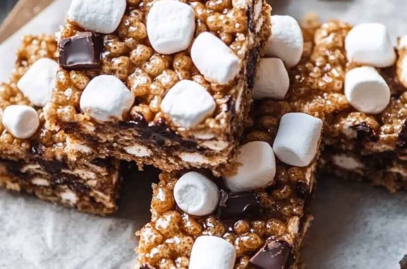 Campfire Crunch Krispie Bars