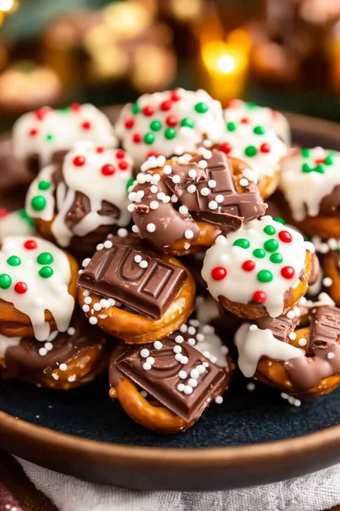 Candy Bar Pretzel Bites Recipe
