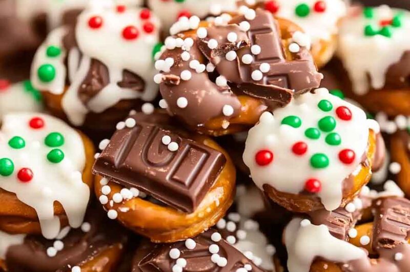 Candy Bar Pretzel Bites Recipe