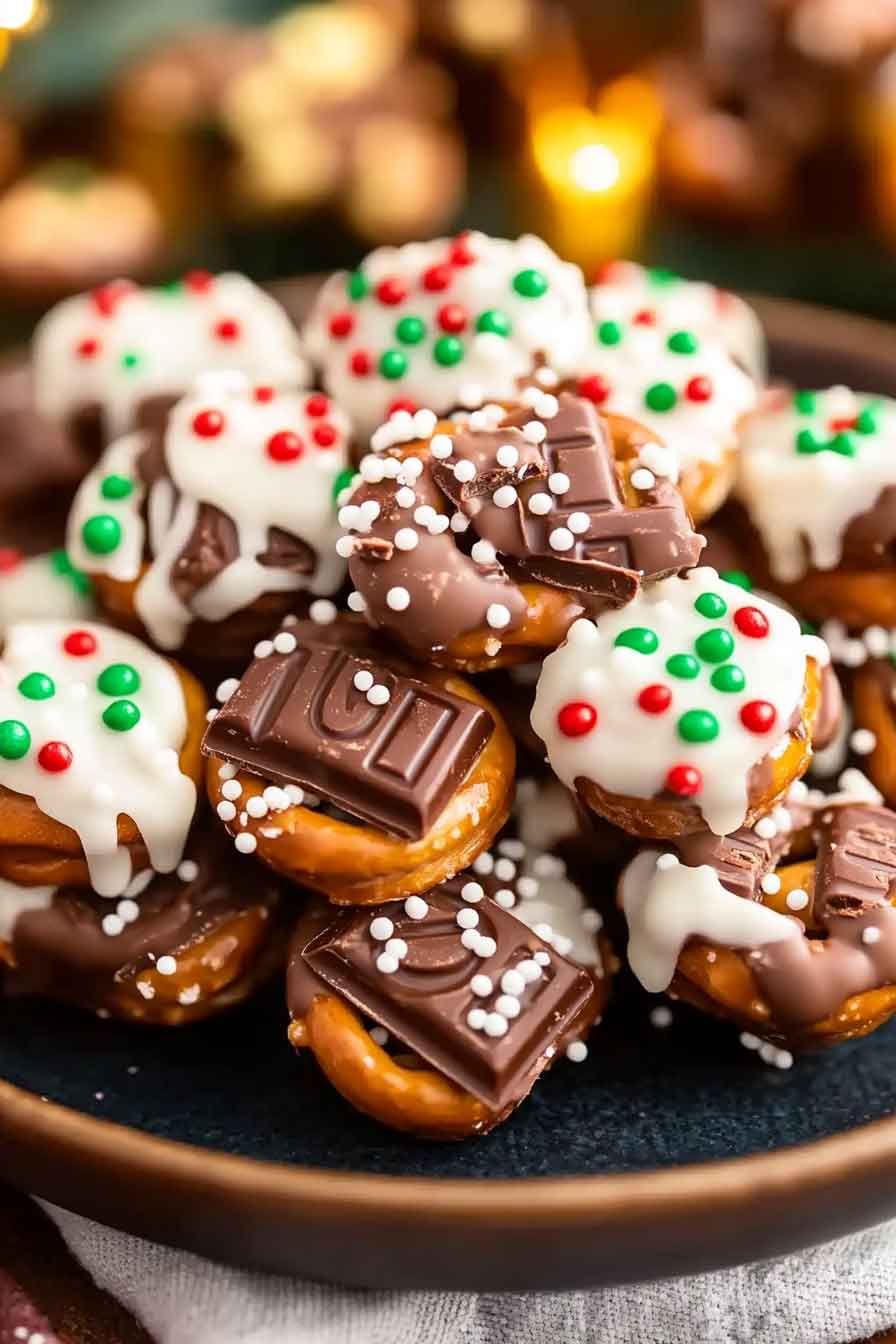 Candy Bar Pretzel Bites Recipe