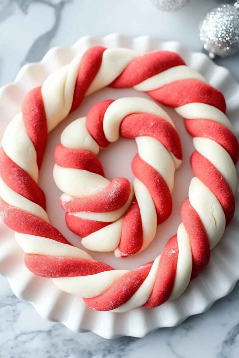 Candy Cane Twist Cookies