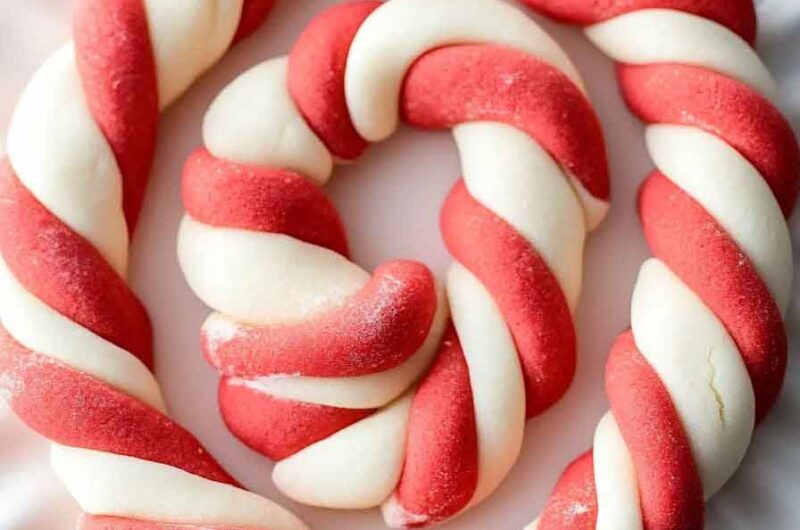 Candy Cane Twist Cookies