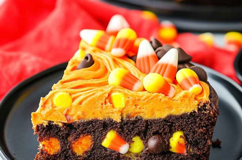 Candy Corn Cookie Cake Recipe