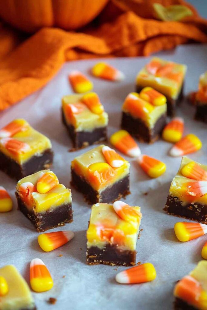 How to Serve Candy Corn Fudge