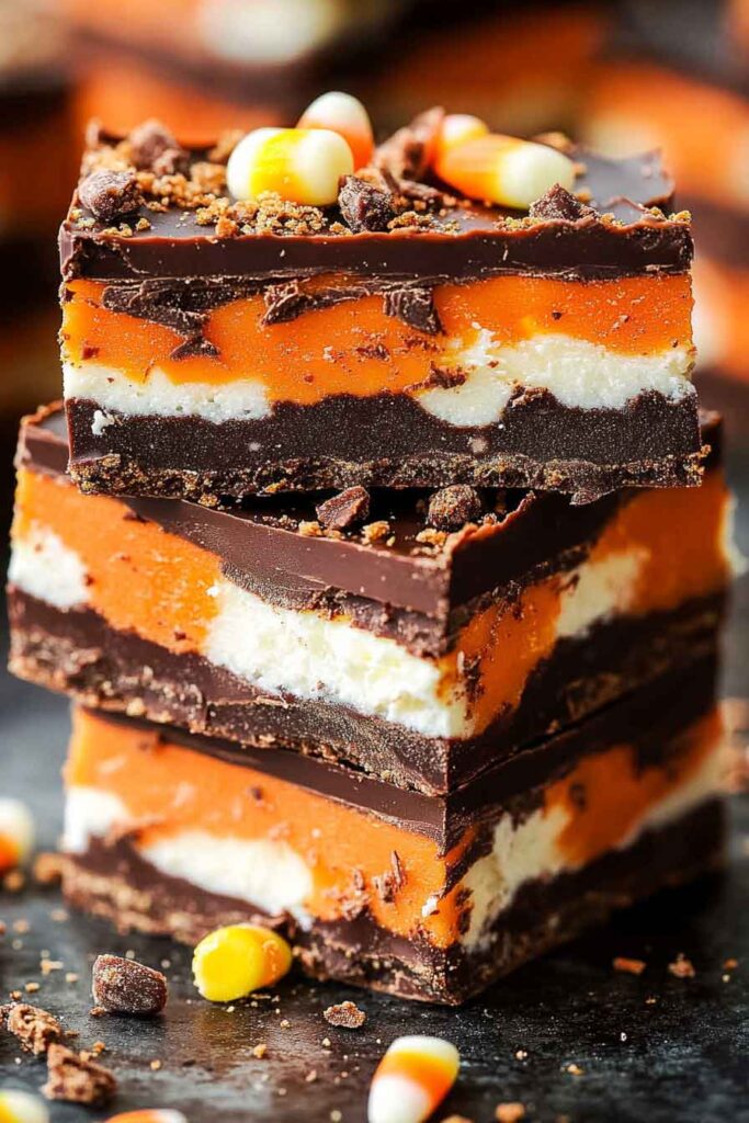 Candy Corn Truffle Bark