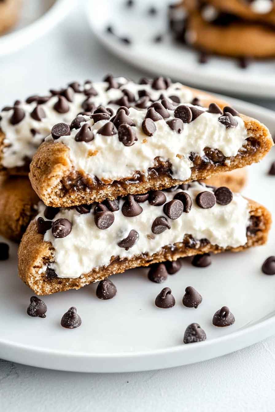 Cannoli Cookie Sandwiches