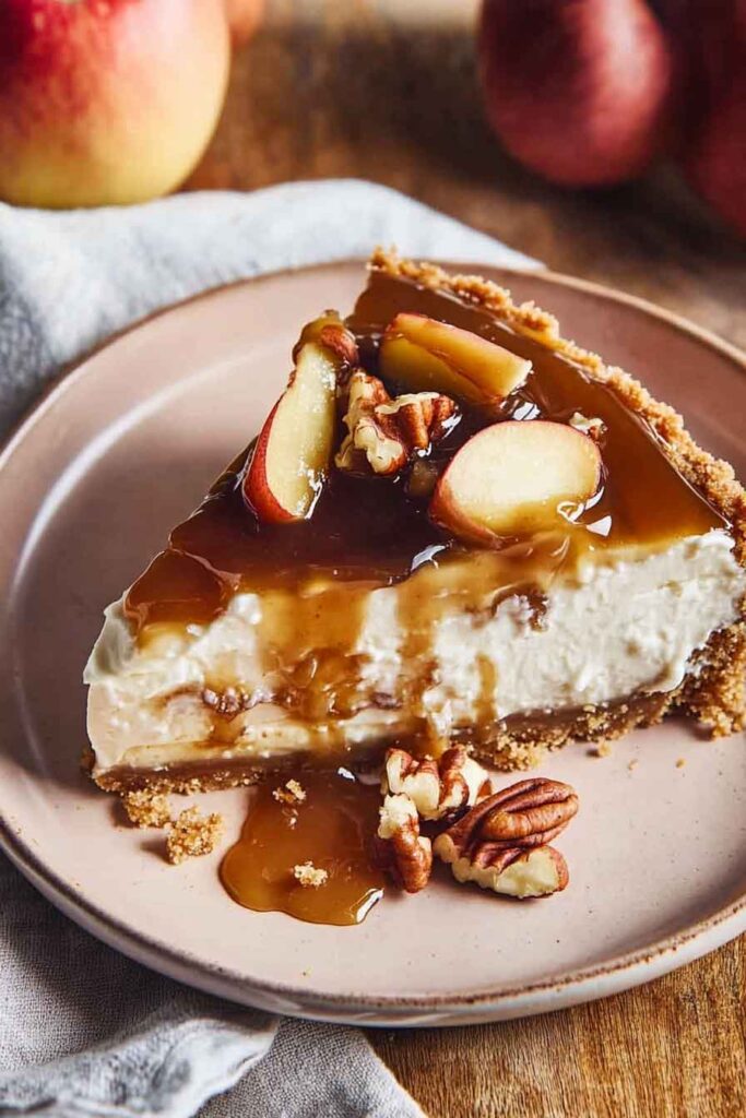 How to Serve Caramel Apple Cheesecake