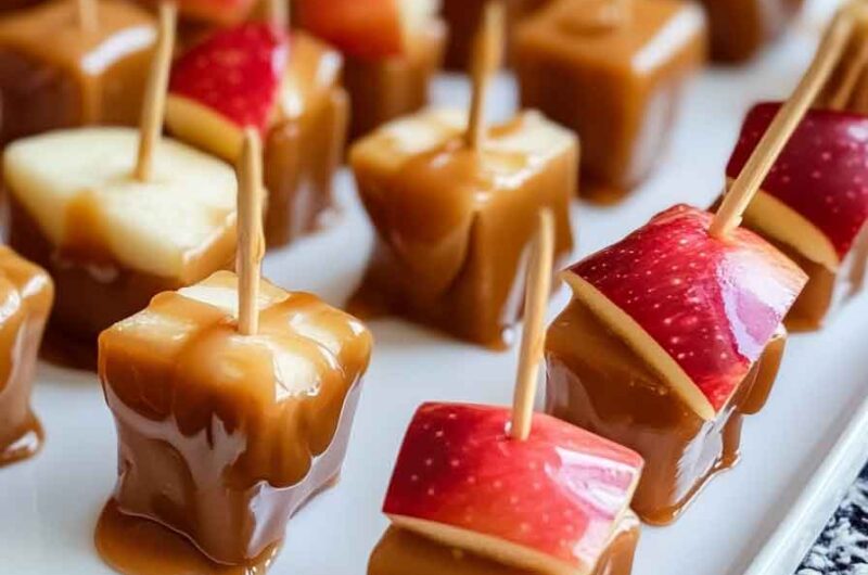 Caramel Apple Pretzel Bites