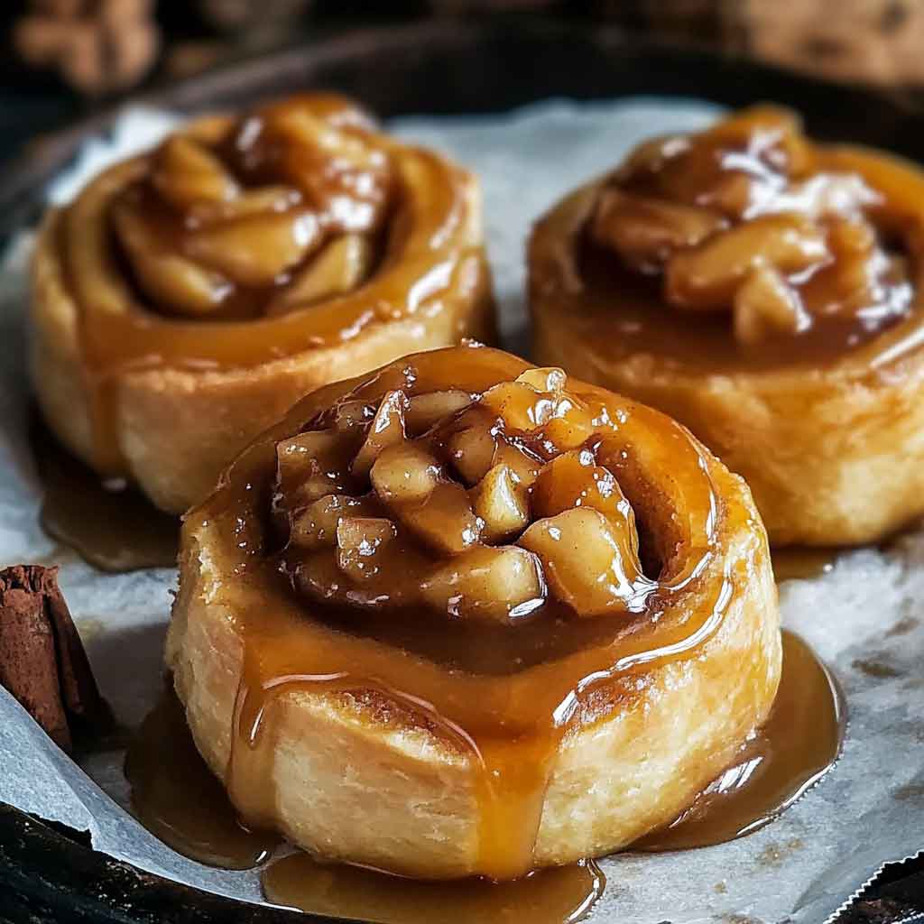 Step-by-Step Instructions for Caramel Apple Surprise Rolls
