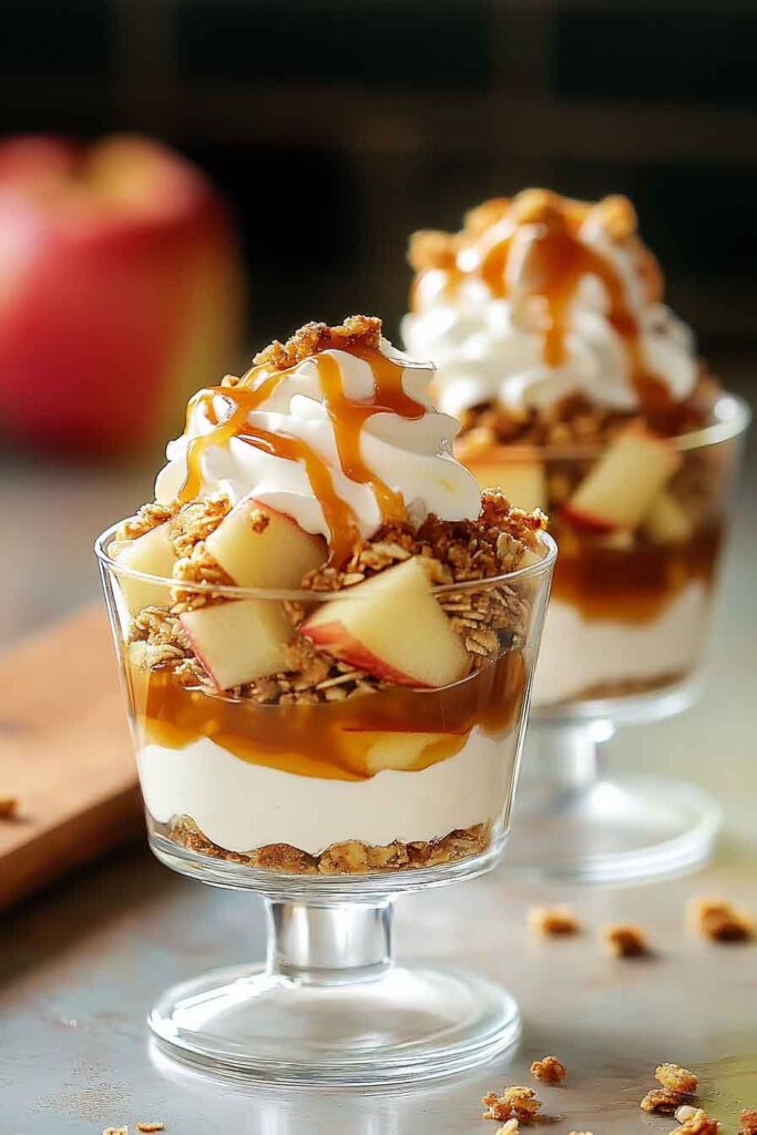 How to Serve Caramel Apple Trifle