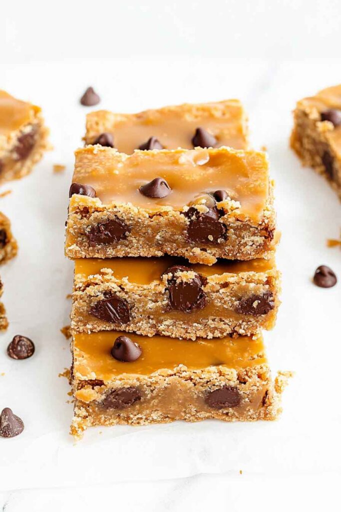 How to Serve Caramel Chocolate Chip Bars