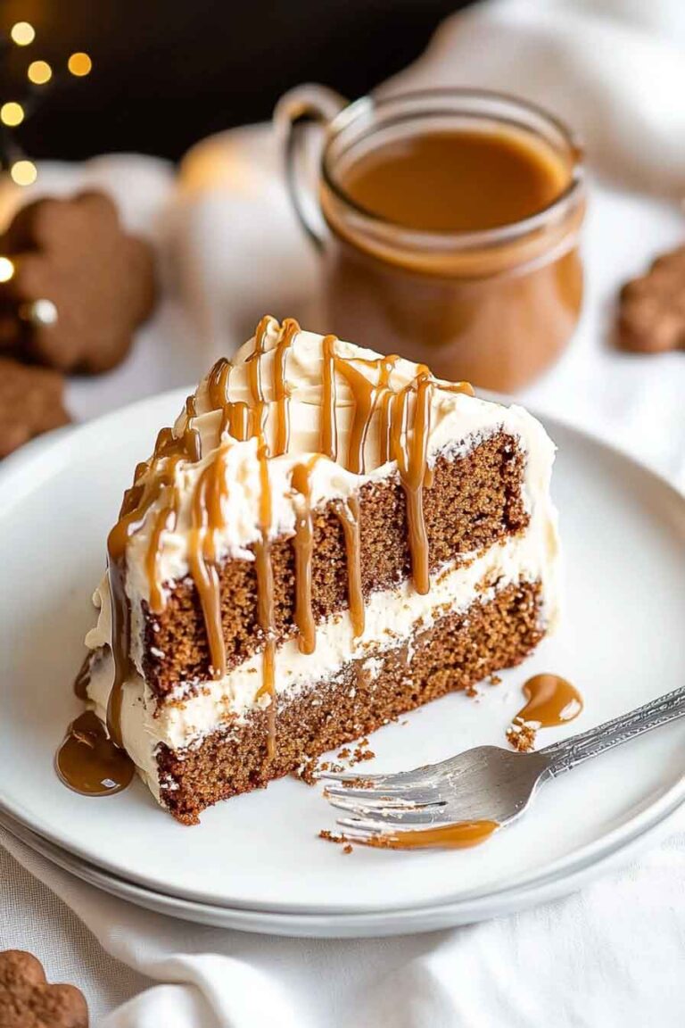 Caramel Gingerbread Cake