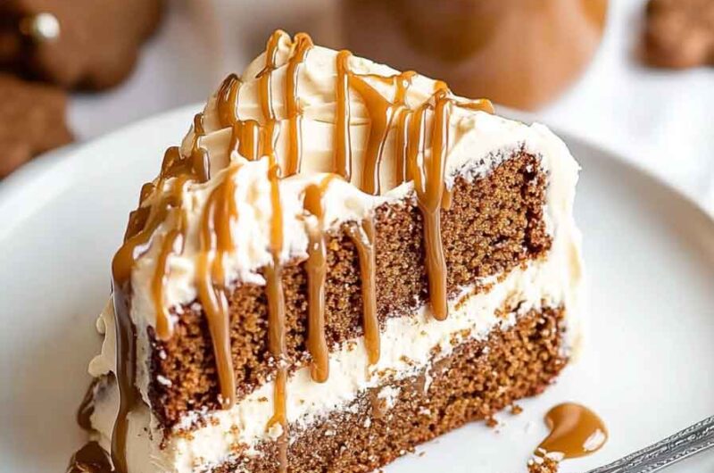 Caramel Gingerbread Cake