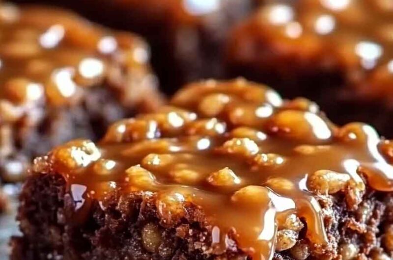 Caramel Krispie Brownies