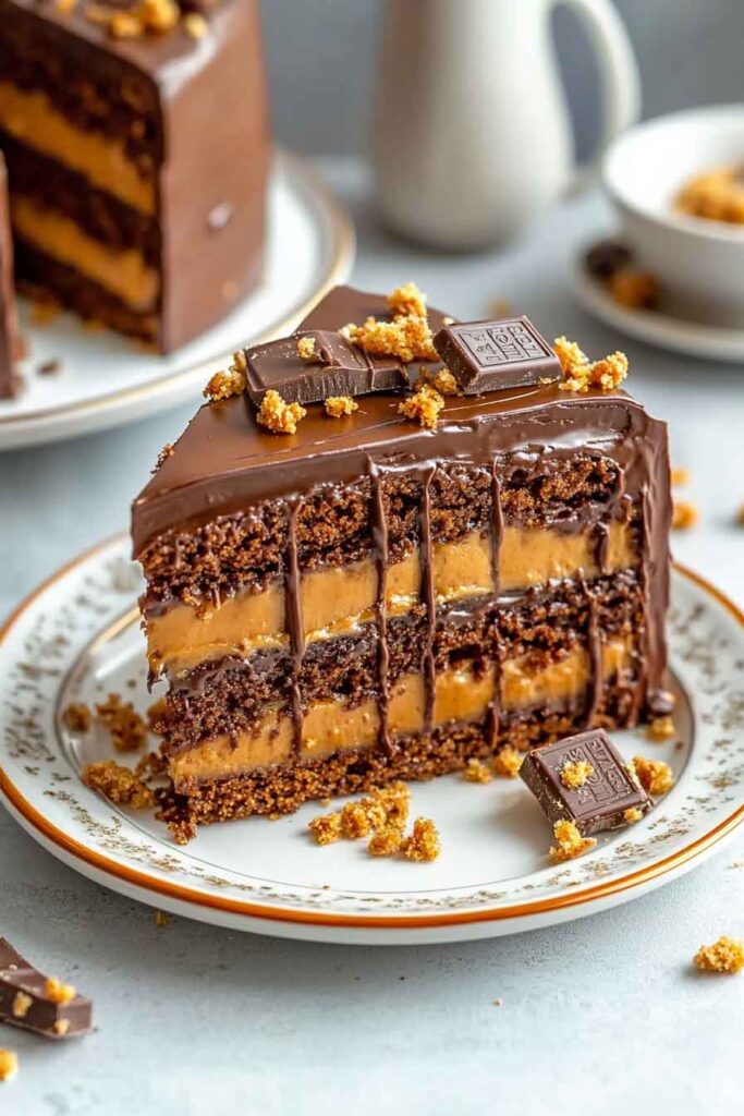 Caramel Toffee Crunch Cake