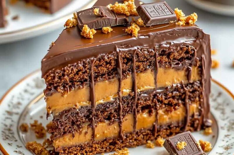 Caramel Toffee Crunch Cake
