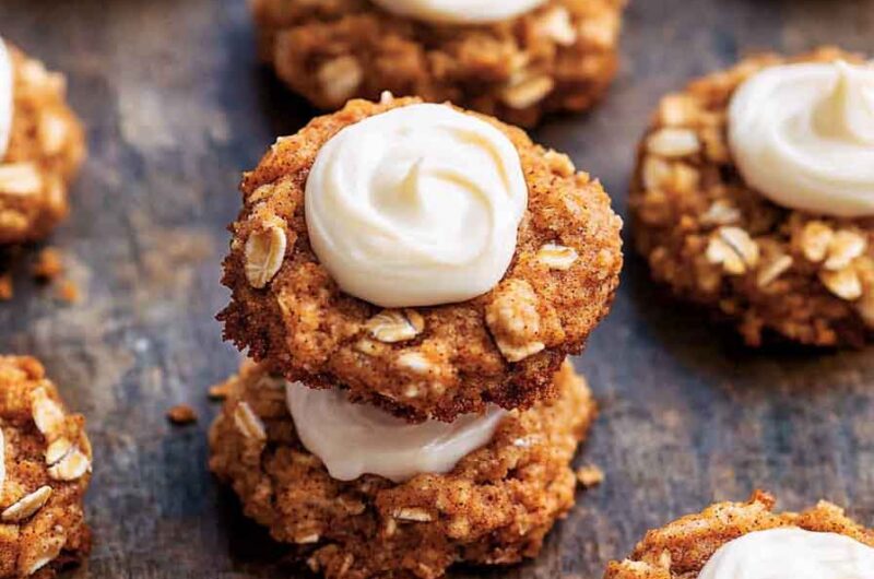 Carrot Cake Thumbprint Cookies