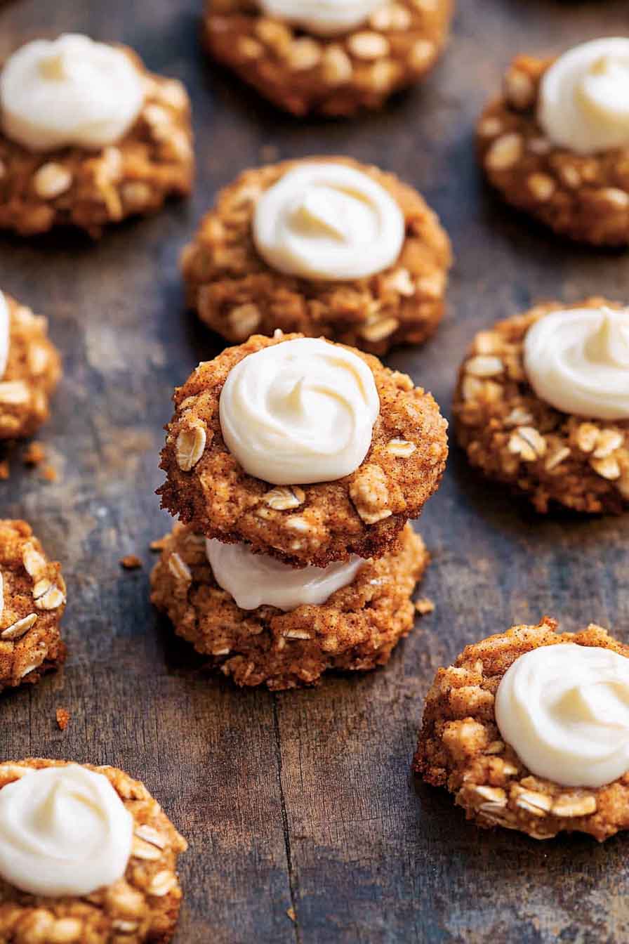 Carrot Cake Thumbprint Cookies