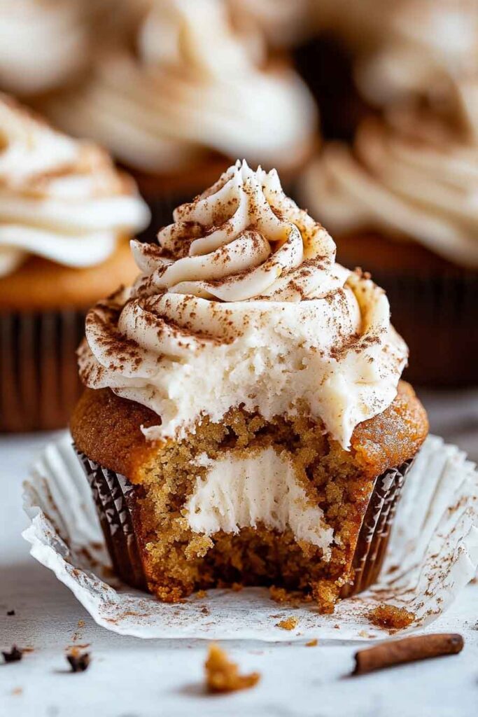 How to Serve Chai Pumpkin Latte Cupcakes