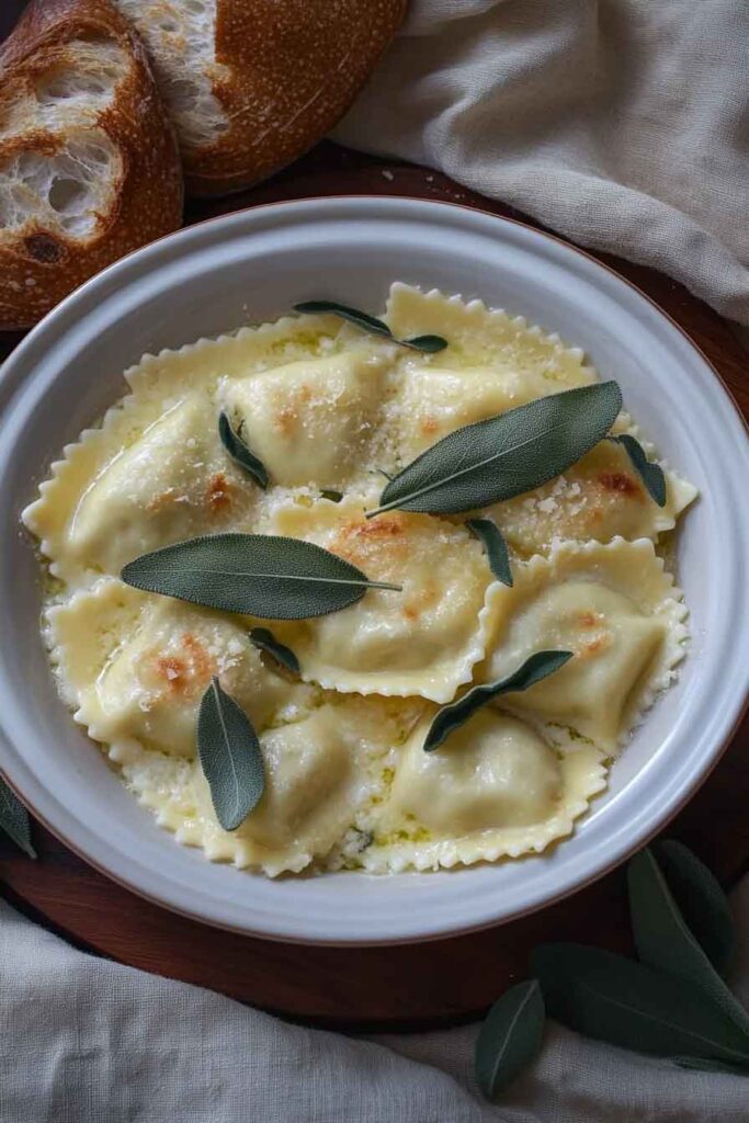 How to Serve Cheese Ravioli with Sage Butter