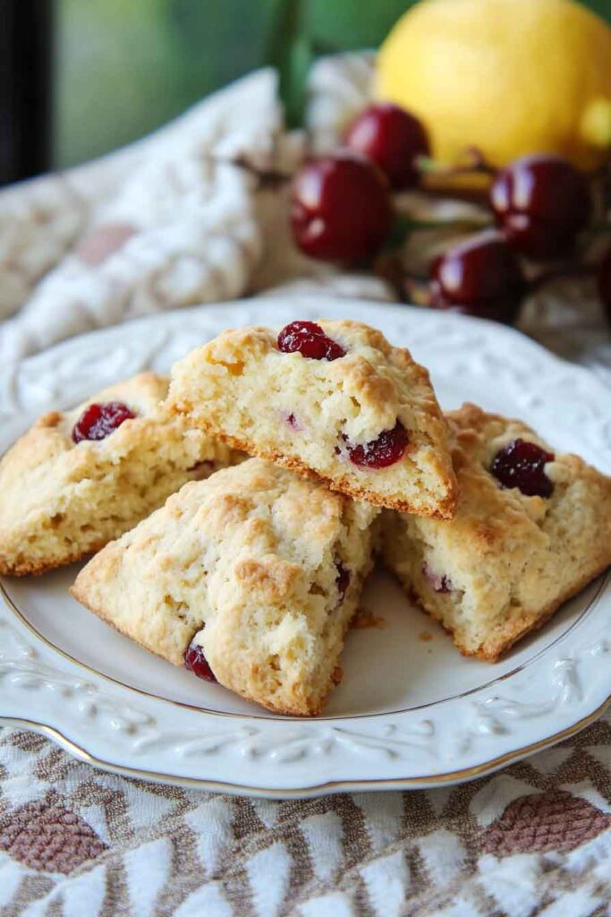 Cherry Lemon Scones
