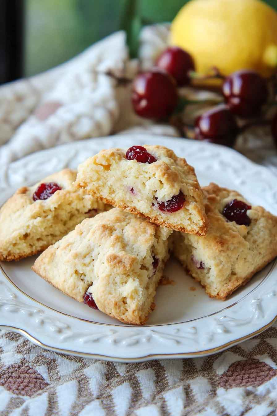 Cherry Lemon Scones