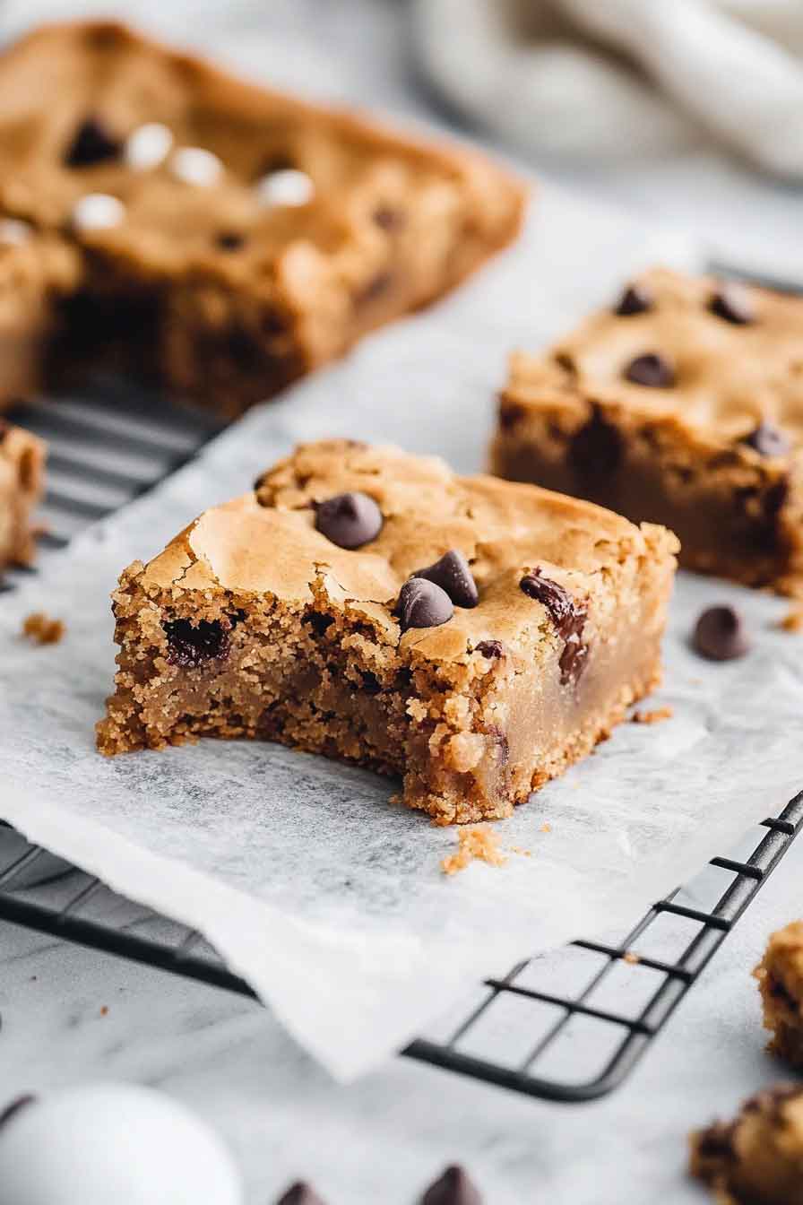 Chewy Chocolate Chip Blondies