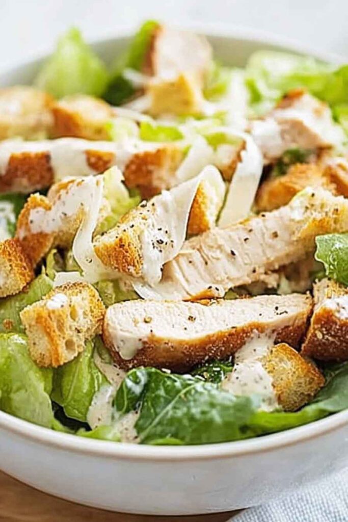 How to Serve Chicken Caesar Salad