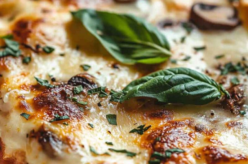 Chicken, Mushroom, and Spinach Lasagna