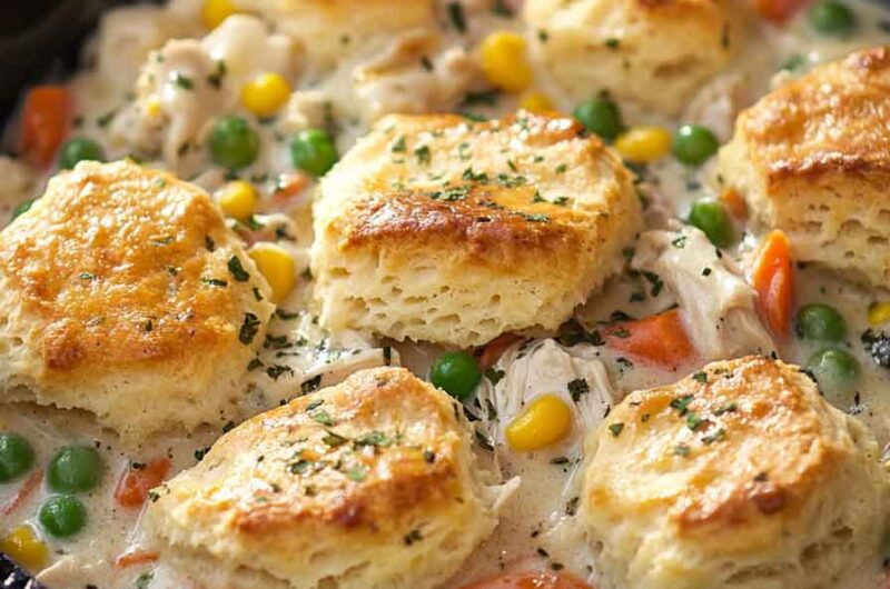 Chicken Pot Pie with Biscuits: A Comforting Classic