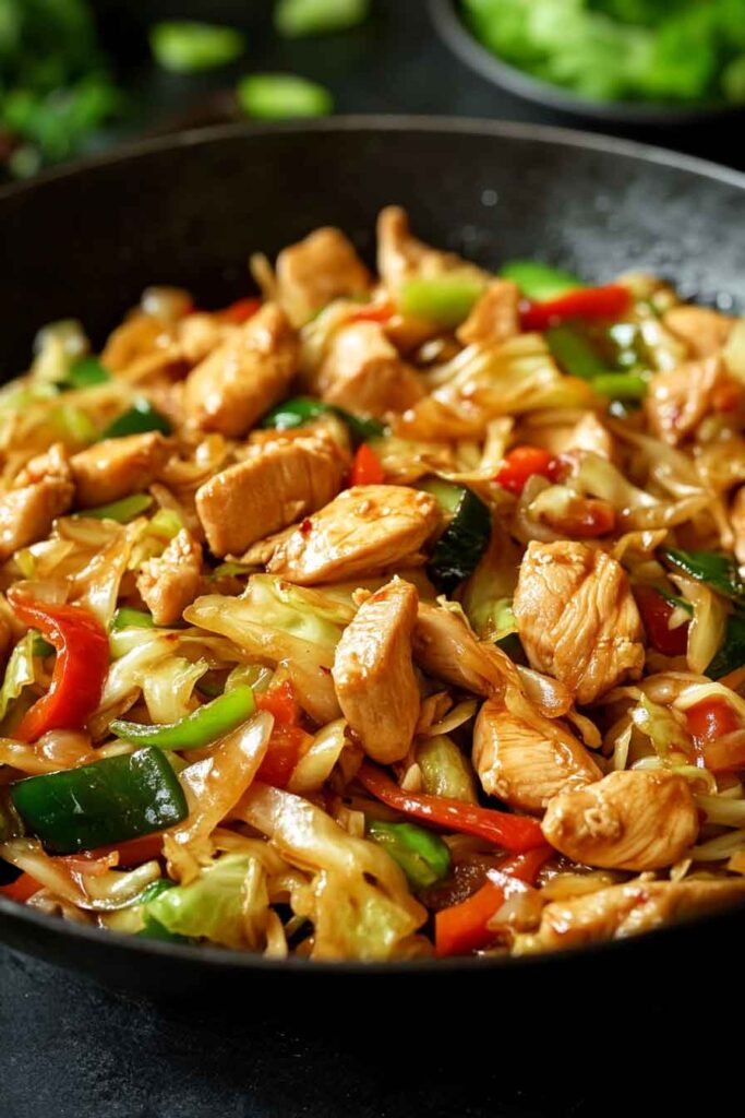 How to Serve Chinese Chicken Cabbage Stir Fry
