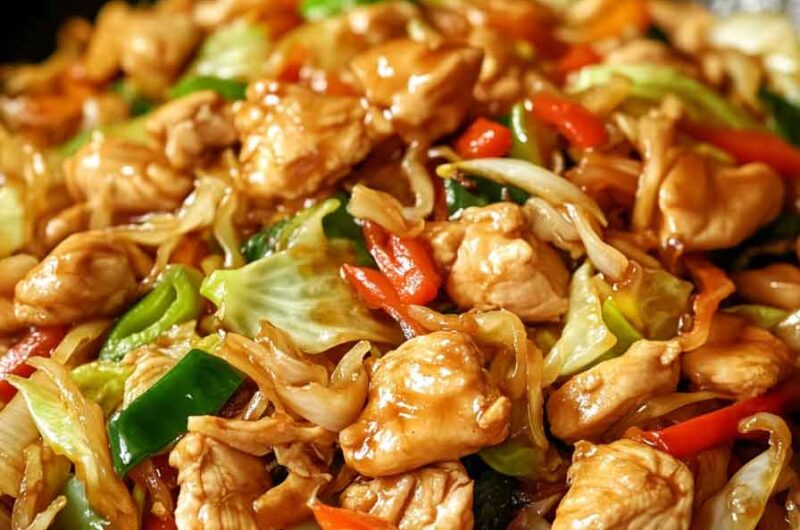 Chinese Chicken Cabbage Stir Fry
